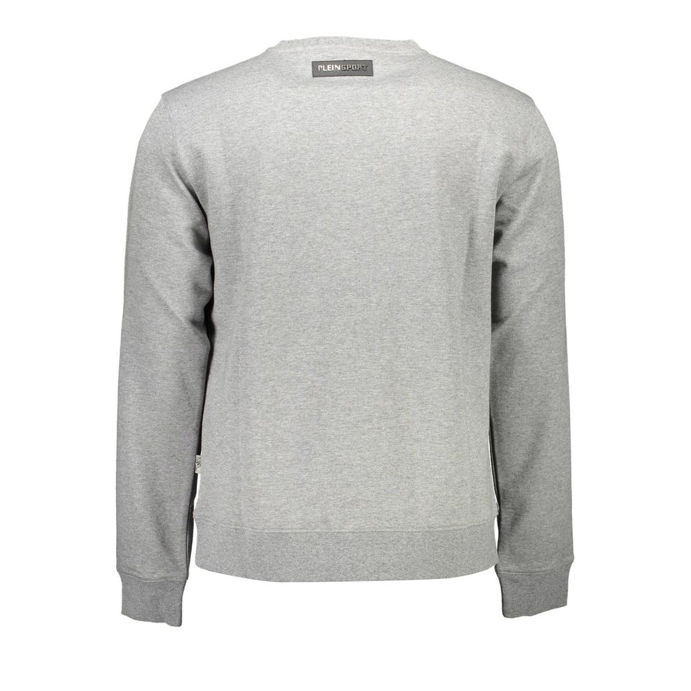 Plein Sport Grigio Cotton Men Sweatshirt