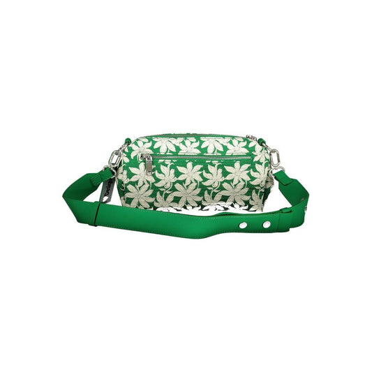 Desigual Green Polyethylene Handbag Desigual Light Gray