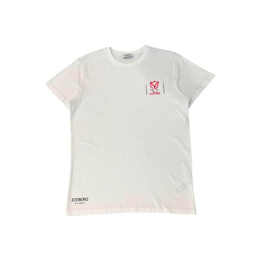 Iceberg White Cotton Men T-Shirt