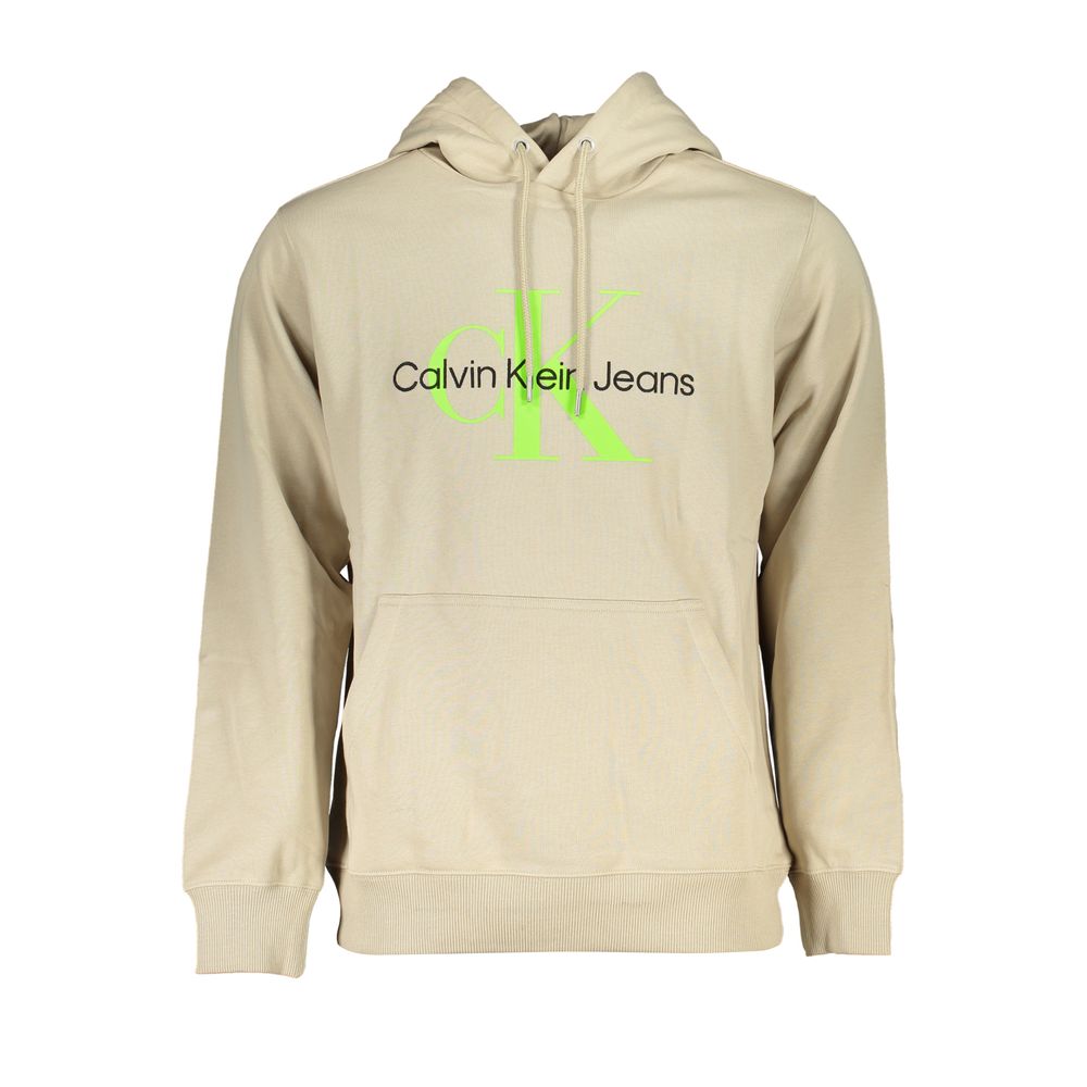Calvin Klein Beige Cotton Men's Sweatshirt