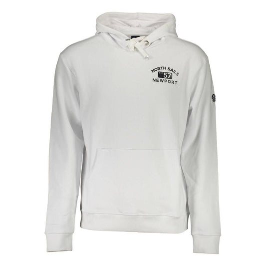 North Sails White Cotton Men Sweater North Sails Light Gray