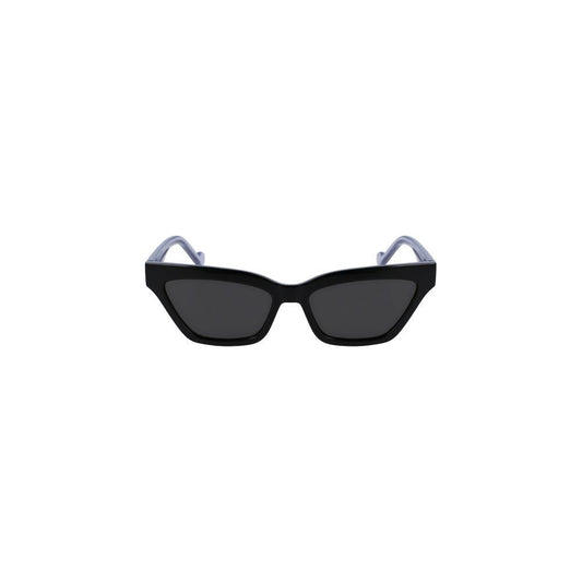 Liu Jo Black Injected Women Sunglass Liu Jo Dark Slate Gray