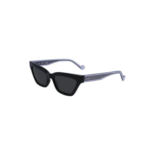 Liu Jo Black Injected Women Sunglass Liu Jo Dark Slate Gray