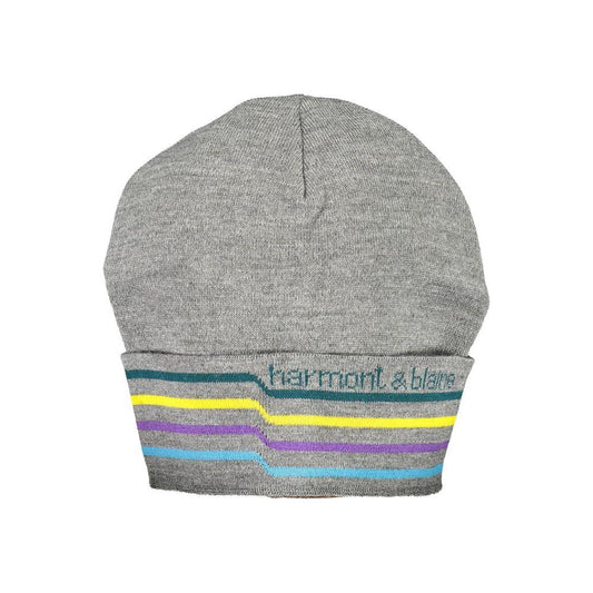 Harmont & Blaine Gray Wool Men Cap Harmont & Blaine Dark Gray