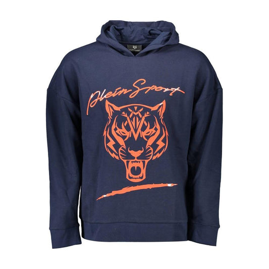 Plein Sport Blue Cotton Men Sweater Plein Sport Dark Slate Gray