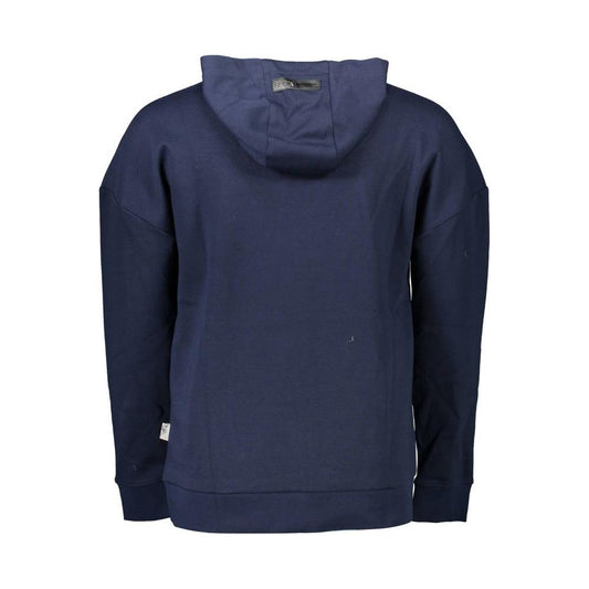 Plein Sport Blue Cotton Men Sweater Plein Sport Dark Slate Gray