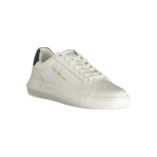 Calvin Klein White Polyester Sneaker Calvin Klein Light Gray