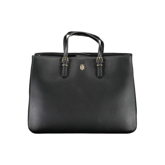 Tommy Hilfiger Black Polyethylene Women Handbag Tommy Hilfiger Dark Slate Gray