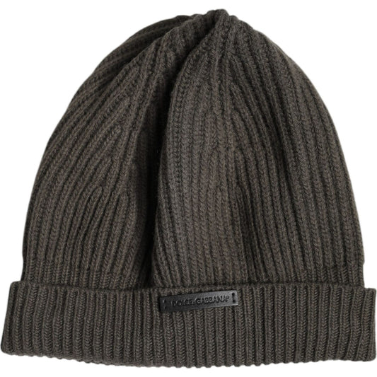 Dolce & Gabbana Dolce & Gabbana Green Wool DG Plaque Knitted Winter Beanie Hat HAT9697 1728,67345645728,Accessories,Dolce & Gabbana,Green,Hats & Caps - Men - Accessories,Material: 70% Virgin Wool 30% Cashmere,Men,Men - Accessories,Preowned / Defect