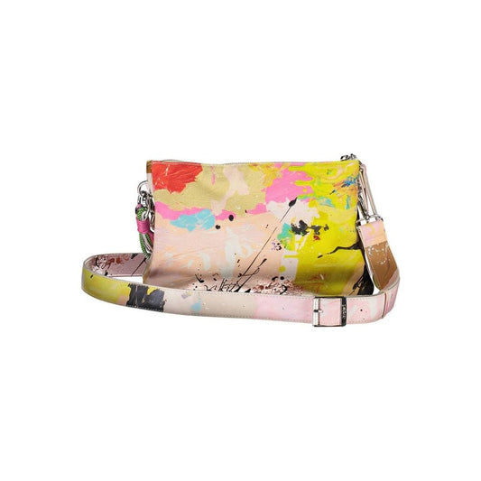 Desigual White Cotton Women Handbag Desigual Gray