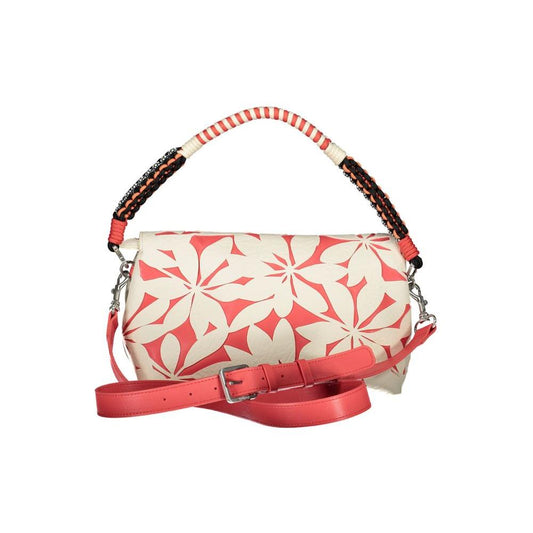 Desigual White Polyethylene Handbag Desigual Light Gray