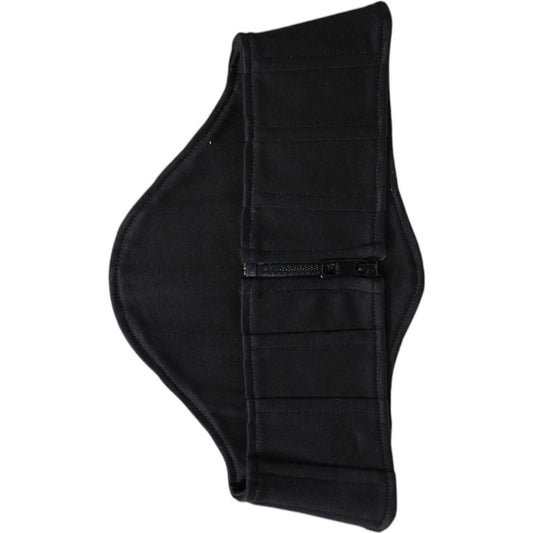 Dolce & Gabbana Black Cotton Waist Tuxedo Belt Cummerbund Dolce & Gabbana Black