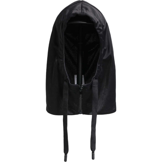 Dolce & Gabbana Black Polyester Whole Head Wrap Hat Dolce & Gabbana Black