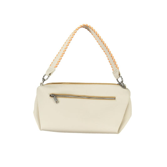 Desigual White Polyethylene Handbag Desigual Light Gray