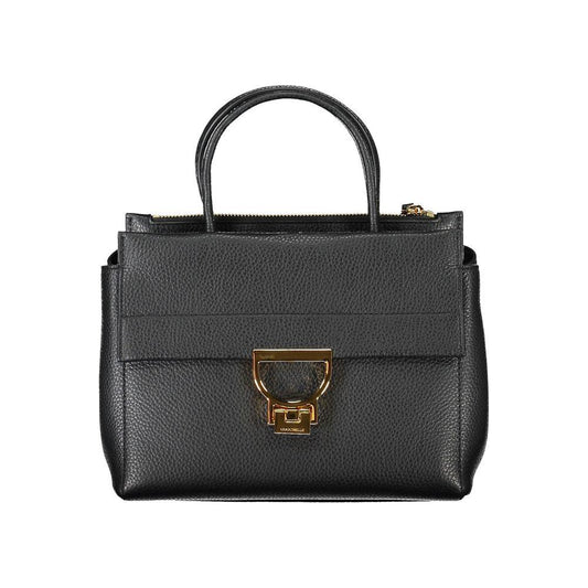 Coccinelle Black Leather Women Handbag Coccinelle Dark Slate Gray