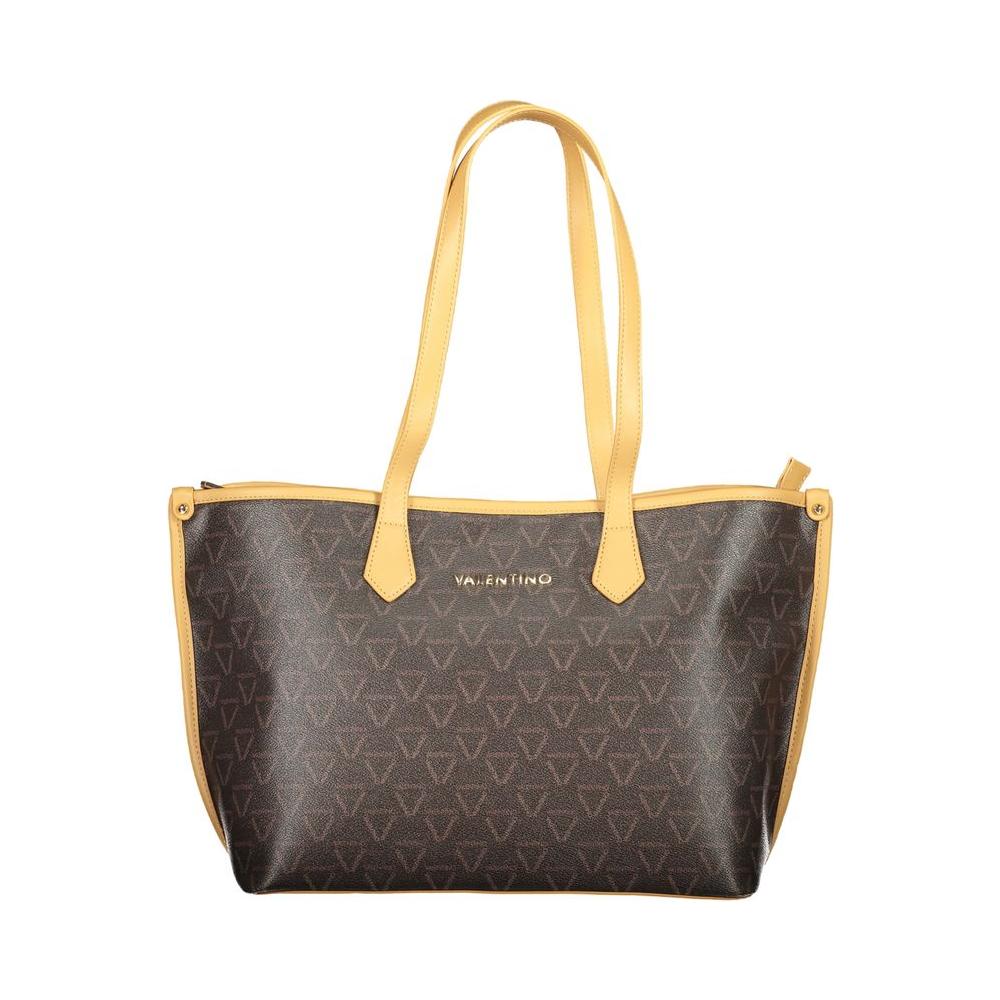 Front view with bag zipped and handles upright.