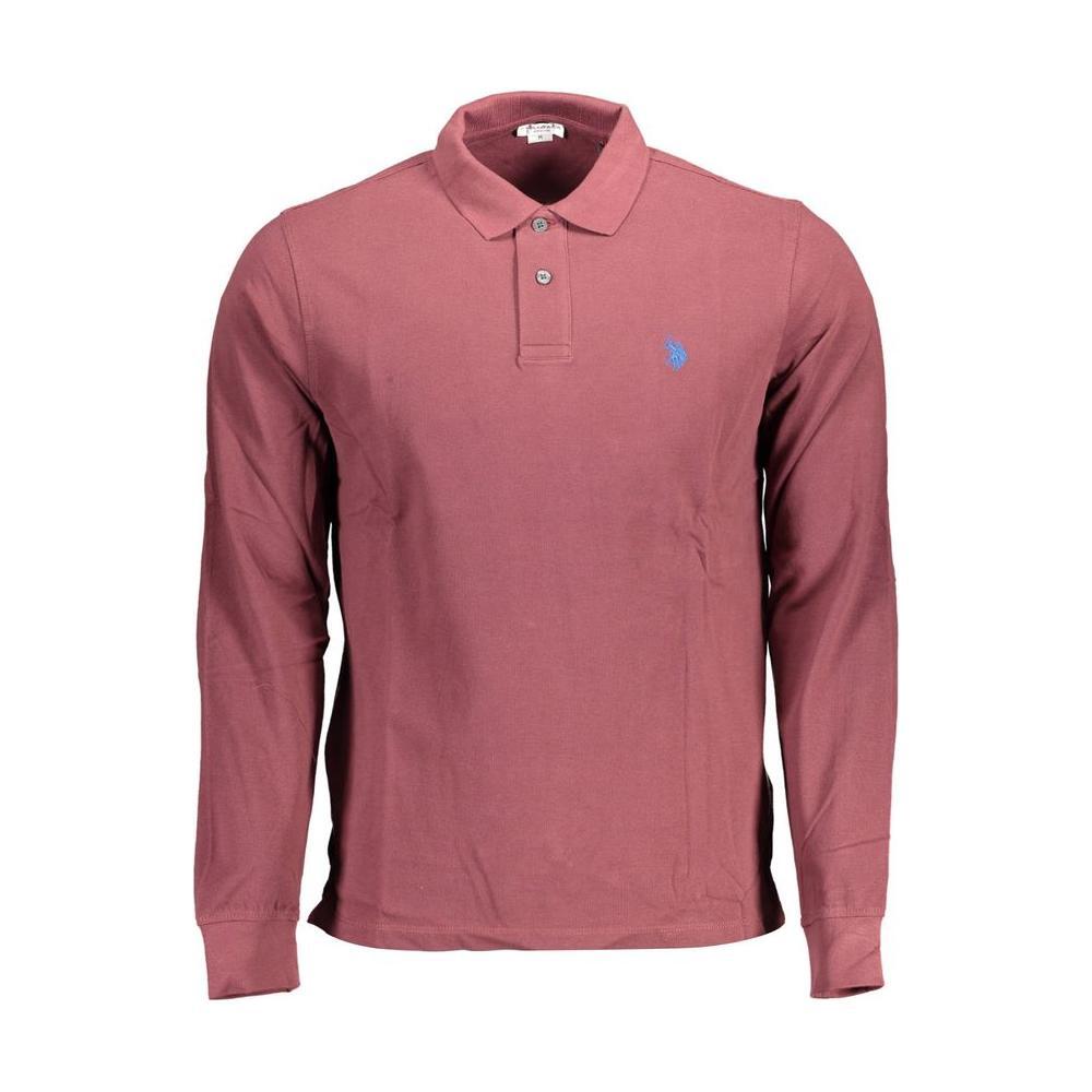 U.S. POLO ASSN. Purple Cotton Men Polo Shirt US-16933-XXL