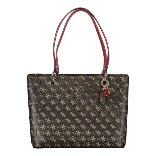 Guess Jeans Brown Polyethylene Handbag Guess Jeans Dark Slate Gray