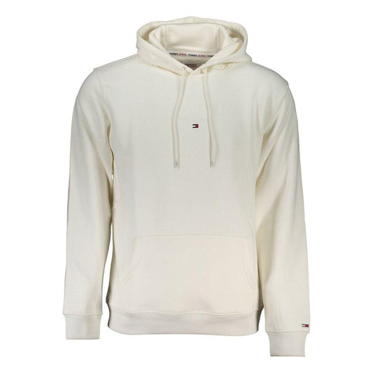 Tommy Hilfiger White Cotton Men Sweater Tommy Hilfiger Light Gray
