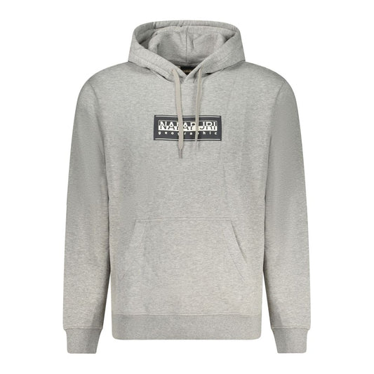 Napapijri Gray Cotton Sweater Napapijri Gray