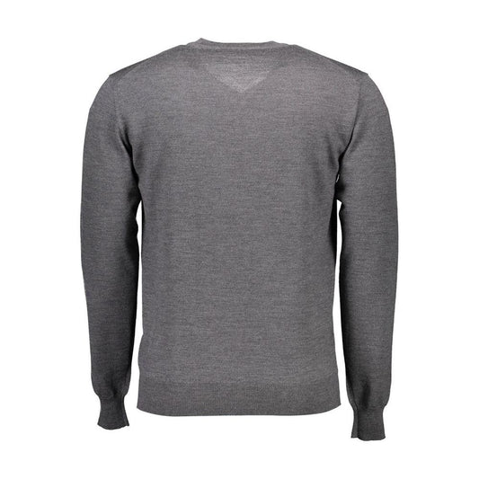 Harmont & Blaine Gray Wool Men Sweater Harmont & Blaine Dim Gray