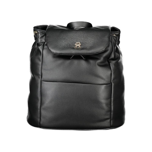 Tommy Hilfiger Black Polyester Women Backpack Tommy Hilfiger Dark Slate Gray