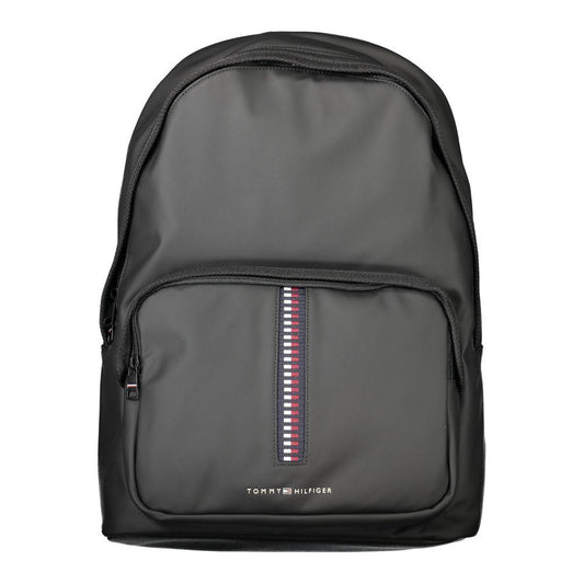 Tommy Hilfiger Black Polyethylene Men Backpack Tommy Hilfiger Dim Gray