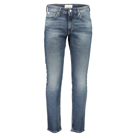 Calvin Klein Blue Cotton Jeans & Pant Calvin Klein Dim Gray