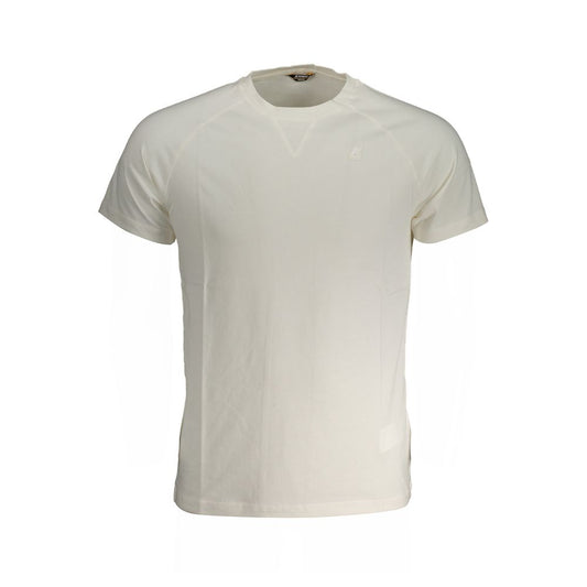 K-WAY White Cotton T-Shirt K-WAY Gray