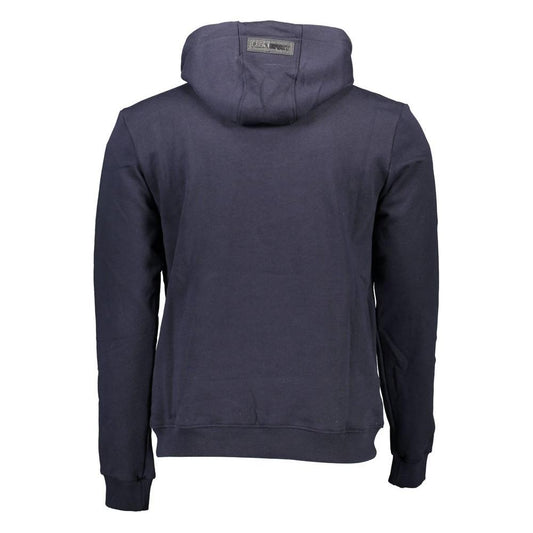 Plein Sport Blue Cotton Men Sweater Plein Sport Dark Slate Gray