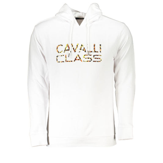 Cavalli Class White Cotton Men's Sweater Cavalli Class White Smoke