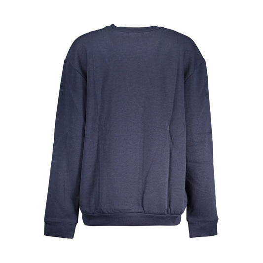 Cavalli Class Elegant Blue Fleece Crew Neck Sweatshirt Cavalli Class Dark Slate Gray
