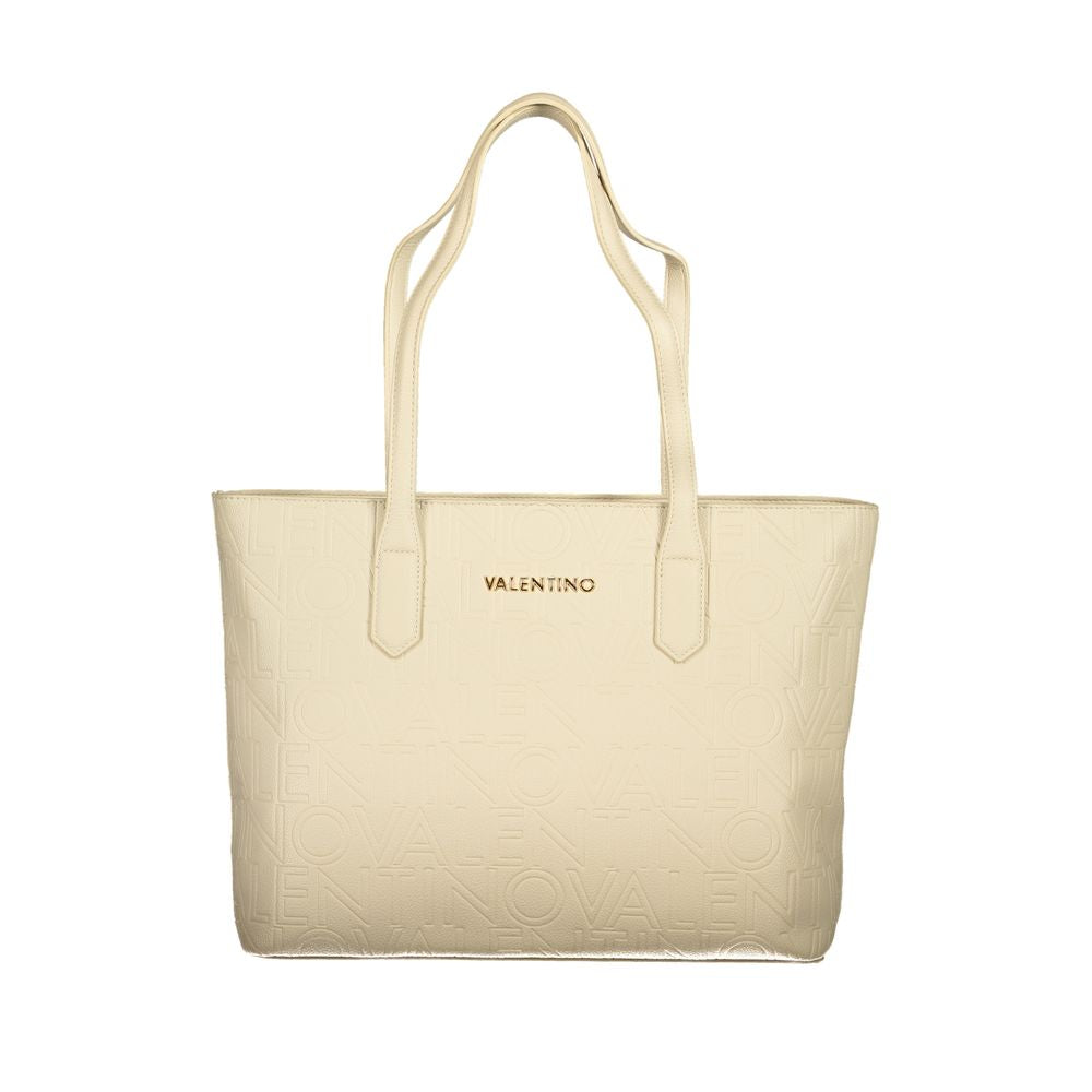 Front view with bag zipped and handles upright.