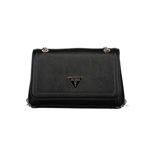 Guess Jeans Black Polyethylene Handbag Guess Jeans Dark Slate Gray