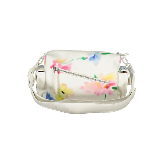 Desigual White Polyethylene Handbag Desigual Light Gray