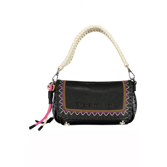 Desigual Black Polyethylene Handbag Desigual Light Gray