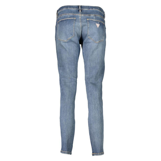 Guess Jeans Blue Cotton Jeans & Pant Guess Jeans Slate Gray
