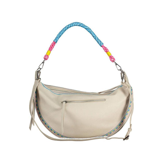 Desigual White Polyethylene Women Handbag Desigual Gray