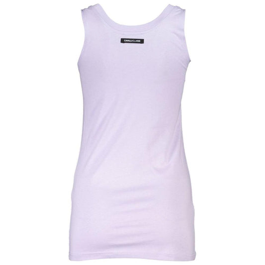 Cavalli Class Purple Cotton Women Top Cavalli Class Lavender