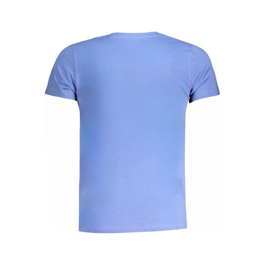 K-WAY Blue Cotton T-Shirt K-WAY Cornflower Blue
