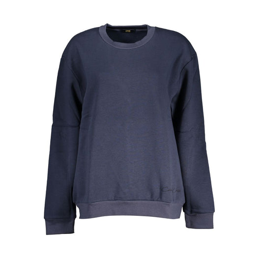 Cavalli Class Chic Blue Embroidered Fleece Sweatshirt Cavalli Class Dark Slate Gray
