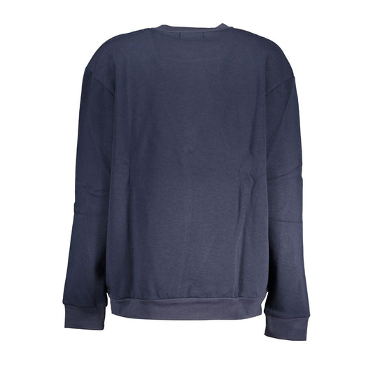 Cavalli Class Chic Blue Embroidered Fleece Sweatshirt Cavalli Class Dark Slate Gray