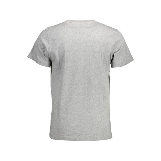 Tommy Hilfiger Gray Cotton Men T-Shirt Tommy Hilfiger Gray