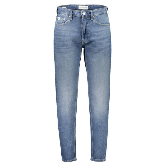 Calvin Klein Blue Cotton Jeans & Pant Calvin Klein Slate Gray