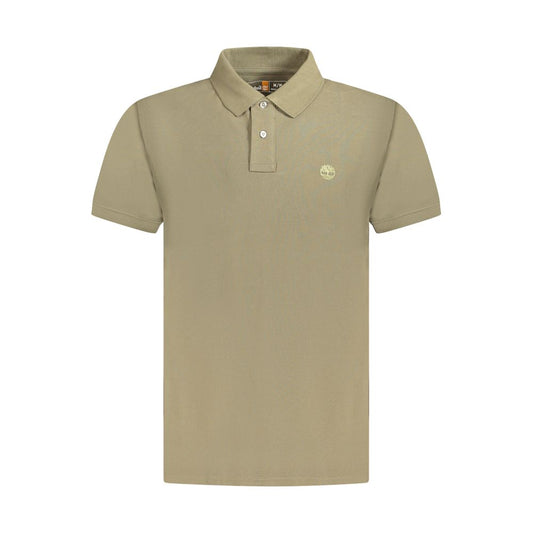 Timberland Brown Cotton Men Polo Shirt Timberland Rosy Brown