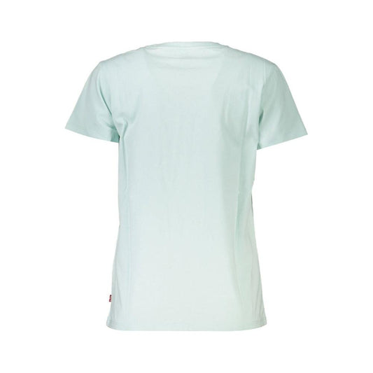 Levi's Light Blue Cotton Women T-Shirt Levi's Light Gray