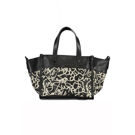 Desigual Black Polyester Handbag Desigual Dark Slate Gray