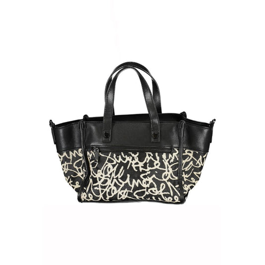 Desigual Black Polyester Handbag Desigual Dark Slate Gray