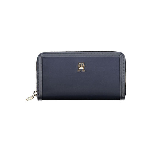 Tommy Hilfiger Chic Sustainable Blue Wallet with Secure Zip Tommy Hilfiger Dark Slate Gray