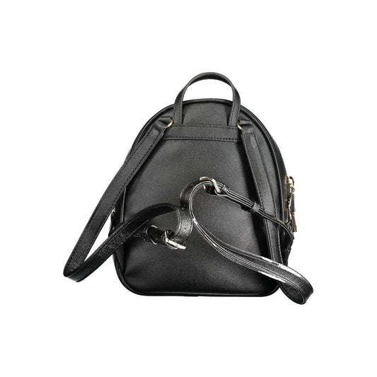 Guess Jeans Black Polyethylene Backpack Guess Jeans Dark Slate Gray